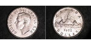 1 Dollar 加拿大 銀 乔治六世 (1895-1952)
