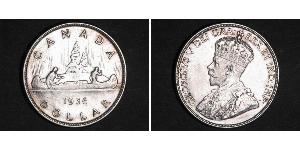 1 Dollar 加拿大 銀 乔治五世  (1865-1936)