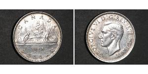 1 Dollar 加拿大 銀 乔治六世 (1895-1952)