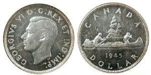 1 Dollar 加拿大 銀 乔治六世 (1895-1952)