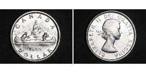 1 Dollar 加拿大 銀 伊丽莎白二世 (1926-2022)