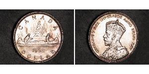 1 Dollar 加拿大 銀 乔治五世  (1865-1936)