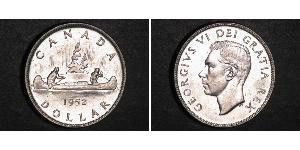 1 Dollar 加拿大 銀 乔治六世 (1895-1952)