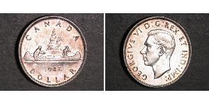 1 Dollar 加拿大 銀 乔治六世 (1895-1952)