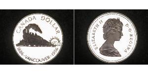 1 Dollar 加拿大 銀 伊丽莎白二世 (1926-2022)