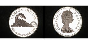 1 Dollar 加拿大 銀 伊丽莎白二世 (1926-2022)