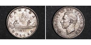 1 Dollar 加拿大 銀 乔治六世 (1895-1952)