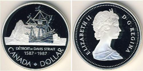 1 Dollar 加拿大 銀 