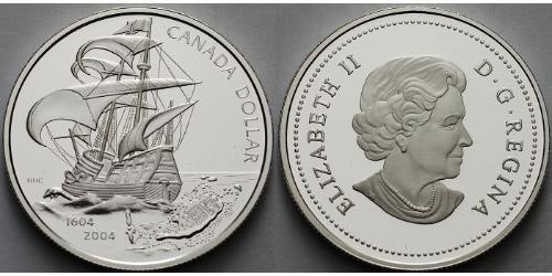 1 Dollar 加拿大 銀 伊丽莎白二世 (1926-2022)