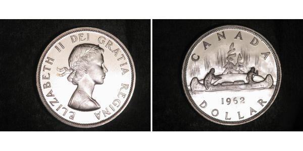 1 Dollar 加拿大 銀 伊丽莎白二世 (1926-2022)
