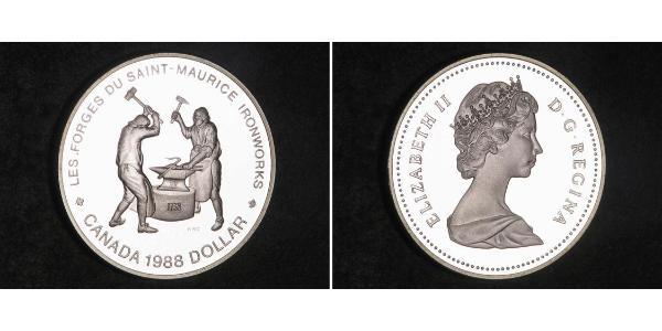 1 Dollar 加拿大 銀 伊丽莎白二世 (1926-2022)