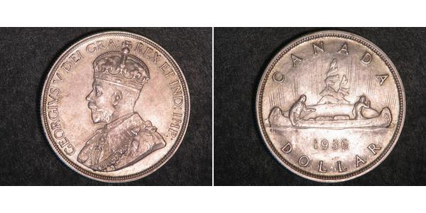 1 Dollar 加拿大 銀 乔治五世  (1865-1936)