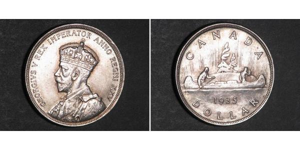 1 Dollar 加拿大 銀 乔治五世  (1865-1936)