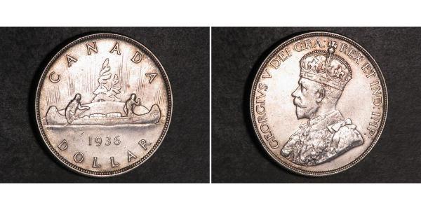 1 Dollar 加拿大 銀 乔治五世  (1865-1936)