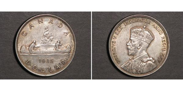 1 Dollar 加拿大 銀 乔治五世  (1865-1936)