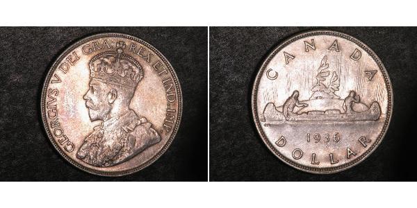 1 Dollar 加拿大 銀 乔治五世  (1865-1936)