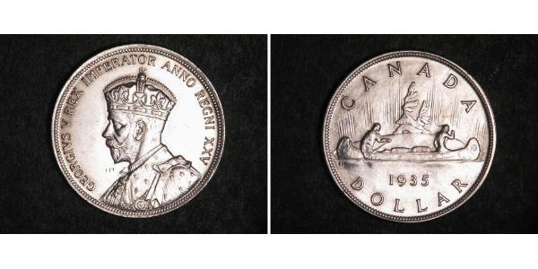 1 Dollar 加拿大 銀 乔治五世  (1865-1936)