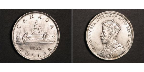 1 Dollar 加拿大 銀 乔治五世  (1865-1936)