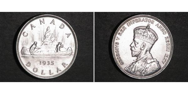 1 Dollar 加拿大 銀 乔治五世  (1865-1936)