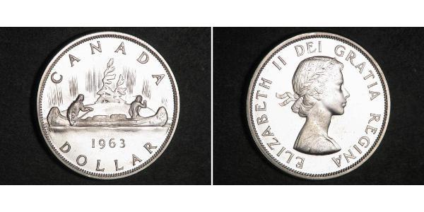 1 Dollar 加拿大 銀 伊丽莎白二世 (1926-2022)