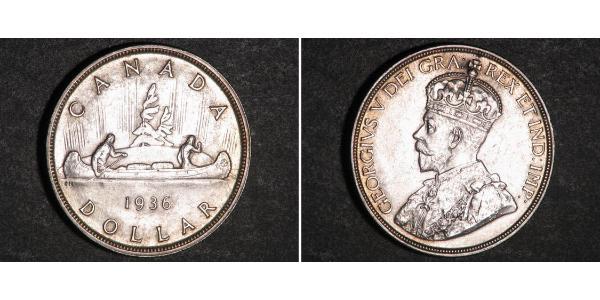 1 Dollar 加拿大 銀 乔治五世  (1865-1936)