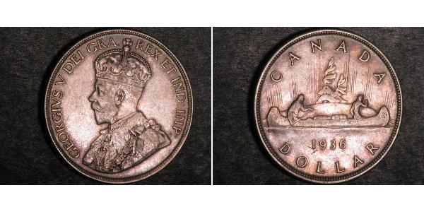 1 Dollar 加拿大 銀 乔治五世  (1865-1936)