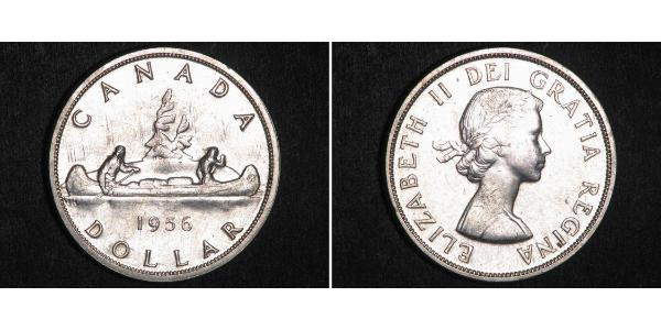 1 Dollar 加拿大 銀 伊丽莎白二世 (1926-2022)