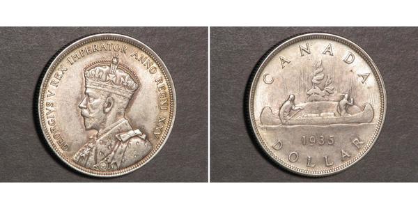 1 Dollar 加拿大 銀 乔治五世  (1865-1936)