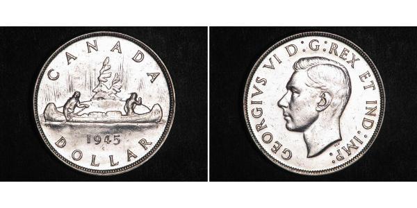 1 Dollar 加拿大 銀 乔治六世 (1895-1952)