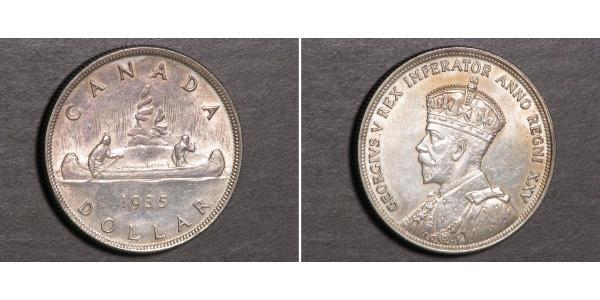 1 Dollar 加拿大 銀 乔治五世  (1865-1936)