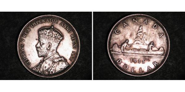 1 Dollar 加拿大 銀 乔治五世  (1865-1936)