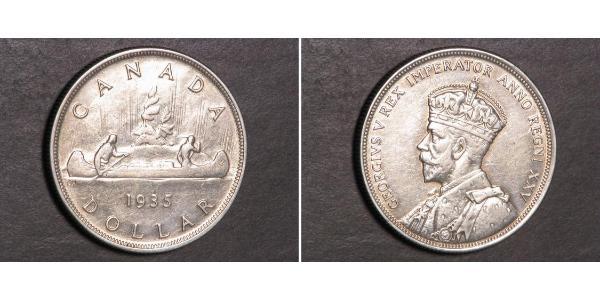 1 Dollar 加拿大 銀 乔治五世  (1865-1936)