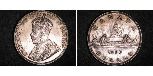 1 Dollar 加拿大 銀 乔治五世  (1865-1936)