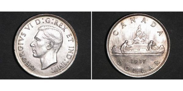 1 Dollar 加拿大 銀 乔治六世 (1895-1952)