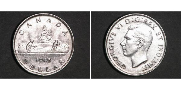 1 Dollar 加拿大 銀 乔治六世 (1895-1952)