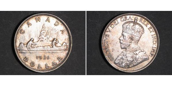 1 Dollar 加拿大 銀 乔治五世  (1865-1936)