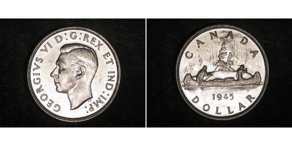 1 Dollar 加拿大 銀 乔治六世 (1895-1952)
