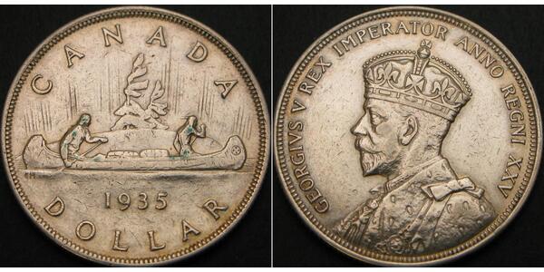 1 Dollar 加拿大 銀 乔治五世  (1865-1936)