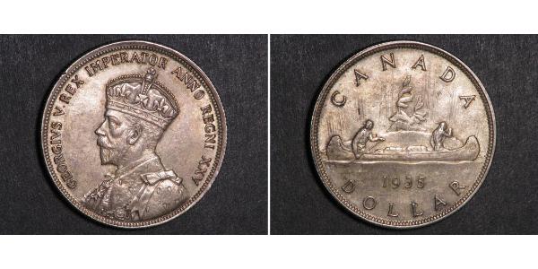 1 Dollar 加拿大 銀 乔治五世  (1865-1936)
