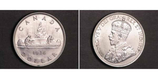 1 Dollar 加拿大 銀 乔治五世  (1865-1936)