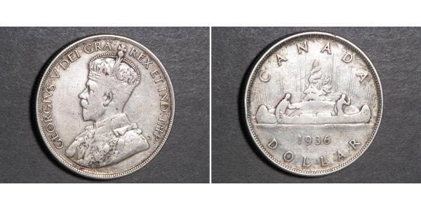 1 Dollar 加拿大 銀 乔治五世  (1865-1936)