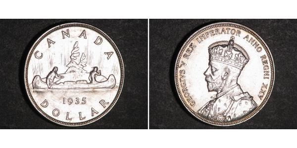 1 Dollar 加拿大 銀 乔治五世  (1865-1936)