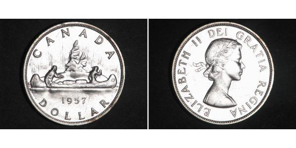 1 Dollar 加拿大 銀 伊丽莎白二世 (1926-2022)