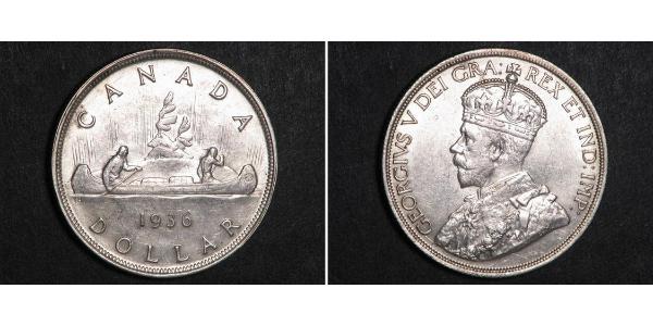 1 Dollar 加拿大 銀 乔治五世  (1865-1936)