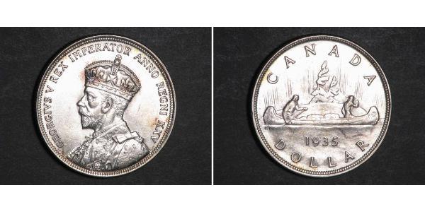 1 Dollar 加拿大 銀 乔治五世  (1865-1936)