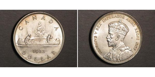 1 Dollar 加拿大 銀 乔治五世  (1865-1936)