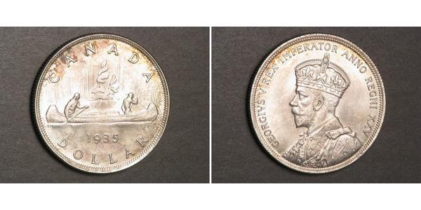 1 Dollar 加拿大 銀 乔治五世  (1865-1936)