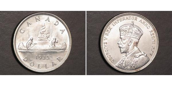 1 Dollar 加拿大 銀 乔治五世  (1865-1936)