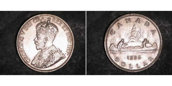 1 Dollar 加拿大 銀 乔治五世  (1865-1936)