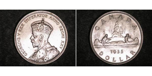 1 Dollar 加拿大 銀 乔治五世  (1865-1936)